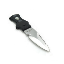 High quality fixed  black stainless steel blade dive knife,  diving equipment.